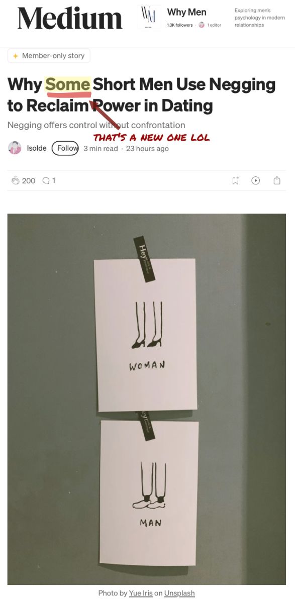 Writers Now Use "Some" To Get Around Stereotyping Short Men