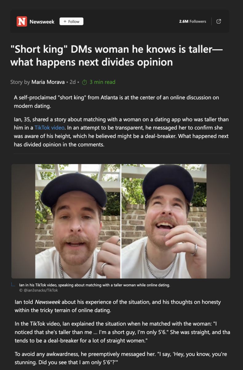 5'6 Man's Brutal Rejections Made Headlines For Major News Outlets | Height And Dating | Short Men | The Lower View