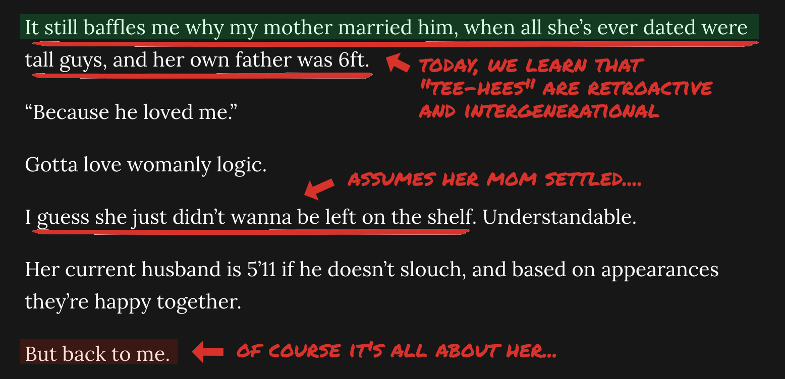 Asian Woman Disgusted By Short Men And Her Short Father
