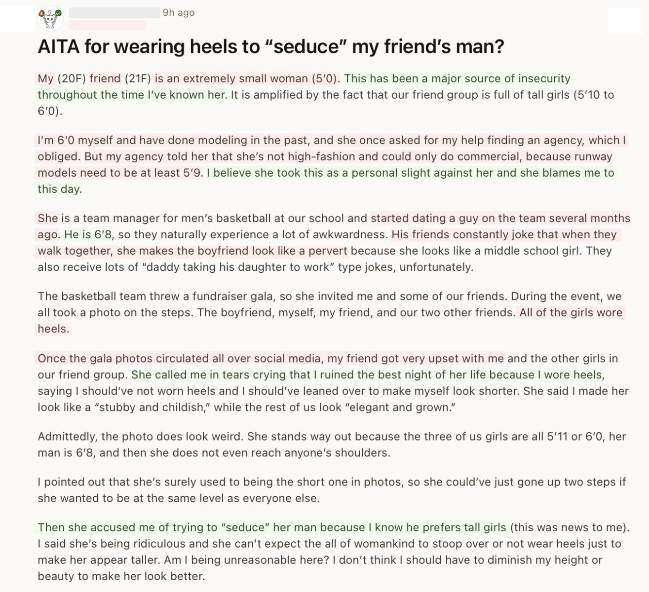 Insecure Woman With Short Woman Syndrome Ruins Friendship Over Heels