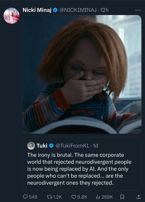 Nicki Minaj claims to be neurodivergent over several tweets