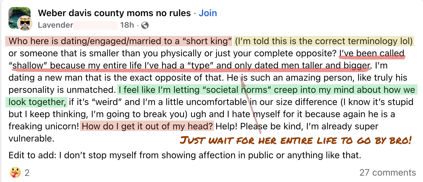 Older Women Trying Really Hard To Be Attracted To Shorter Men