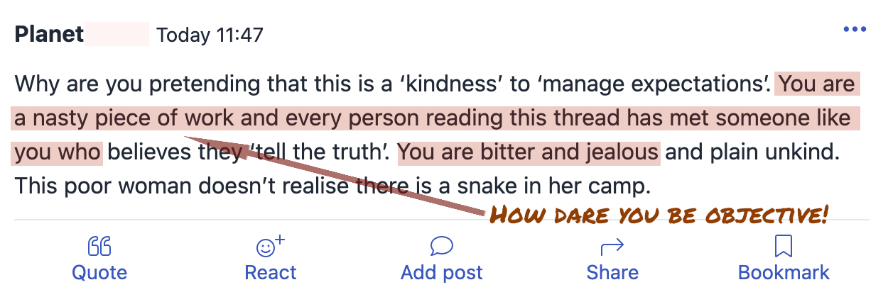 Women attack female poster who suggests that short women can have short offspring