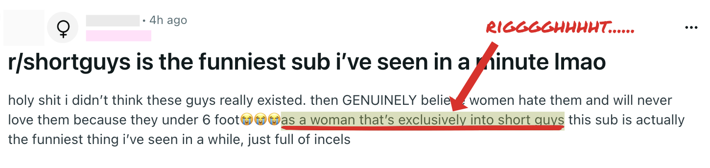 Women slam short guy subreddit while claiming the love short men