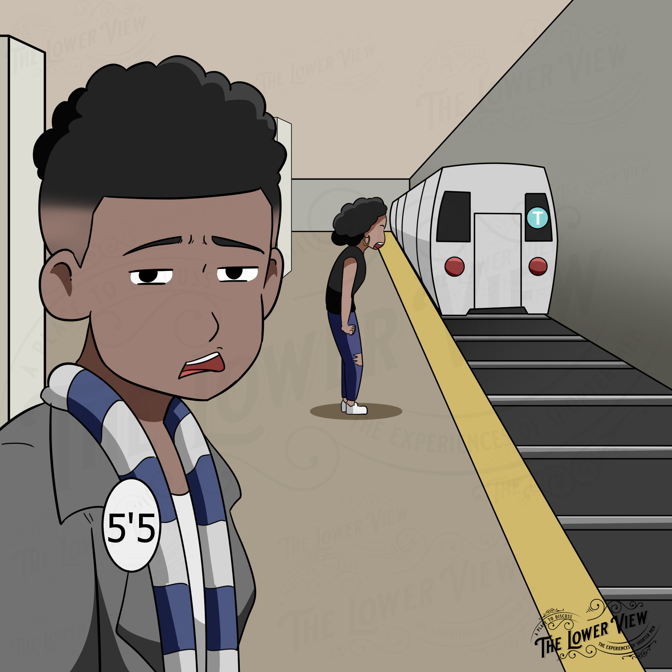 The Color Line | Short Men Meme Art | The Lower View